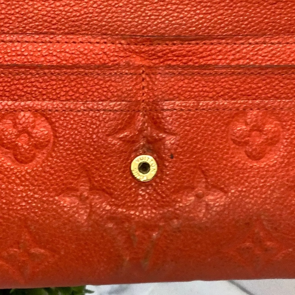 GUC Louis Vuitton Empreinte Orange Women's Wallet - Picture 10 of 11